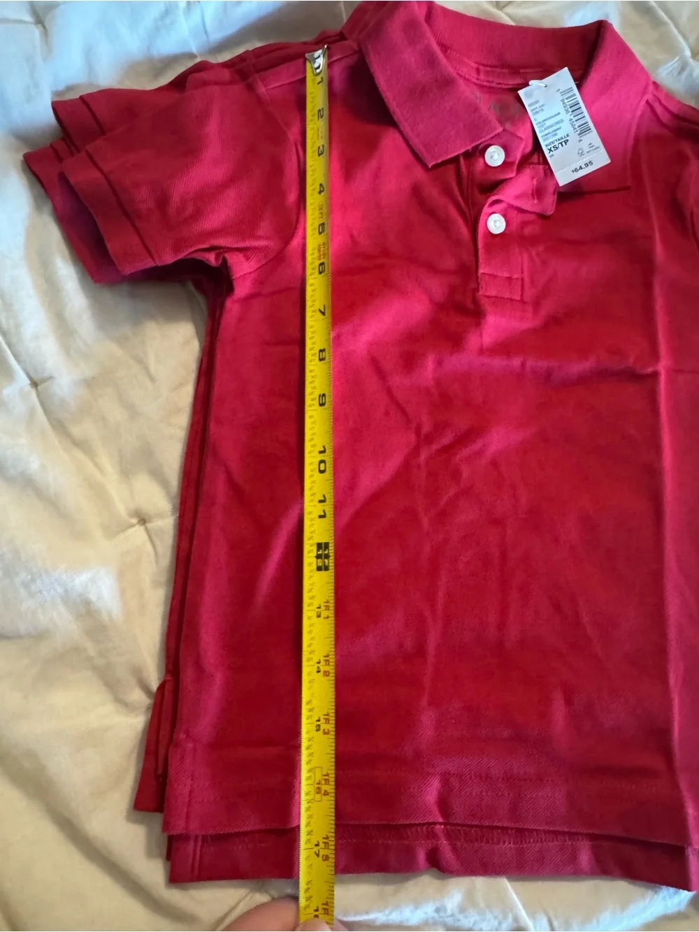 NWT The Children's Place Lot of 5 Boys XS Red Polo Shirts